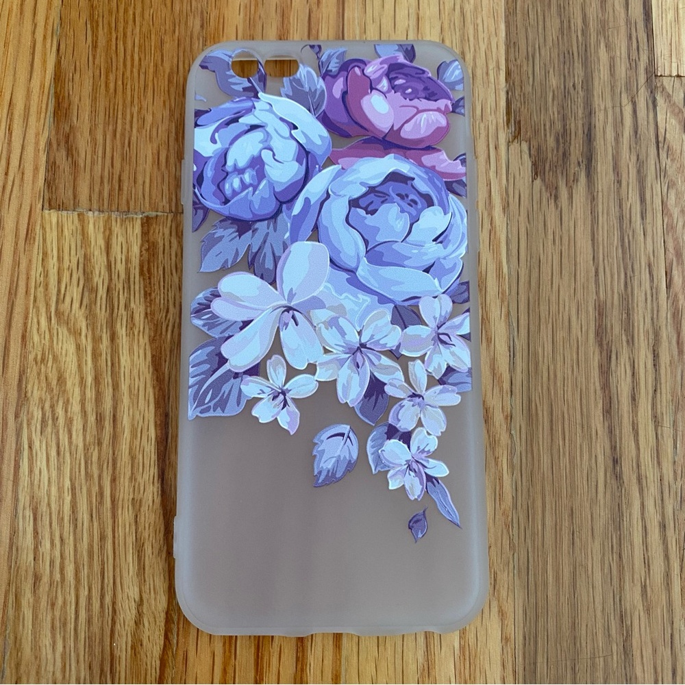 iPhone 6/6S Purple Floral Phone Case Frosted Phone Cover